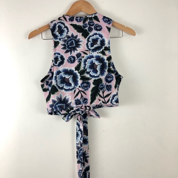 Show Me Your Mumu Conga Baja Bloom Wrap Top M - Picture 4 of 8